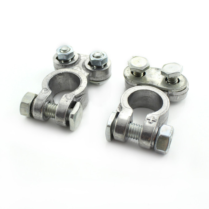 Set borne din aluminiu pentru baterie auto [2]