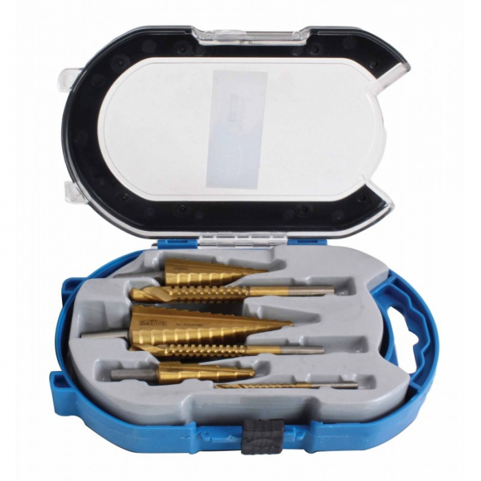 Set burghie in trepte + burghie de frezat 6 piese [2]