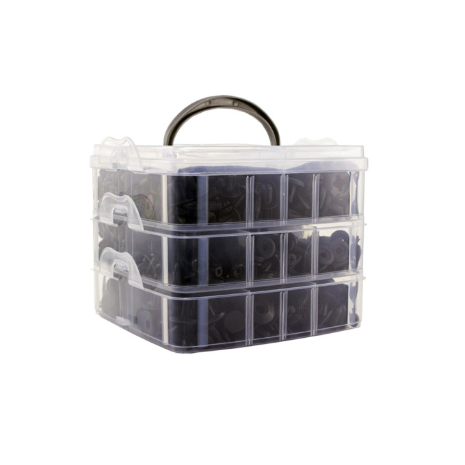 Set clipsuri si cleme auto din plastic 620 piese + 5 extractoare pentru clipsuri [4]