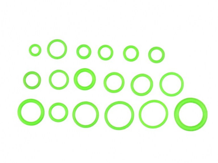 Set garnituri O-ring verzi pentru sitemele de aer conditionat sau clima 270 piese [4]