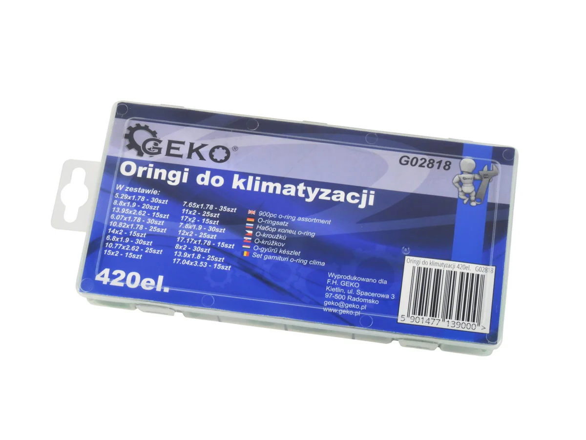 Set garnituri O-ring verzi pentru sitemele de aer conditionat sau clima 420 piese [2]