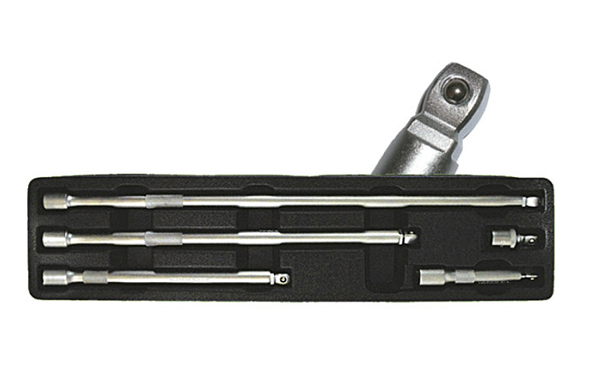 Set prelungitoare 1/2", cap sferic, 50 mm, 125 mm, 250 mm, 380 mm si 510 mm [1]