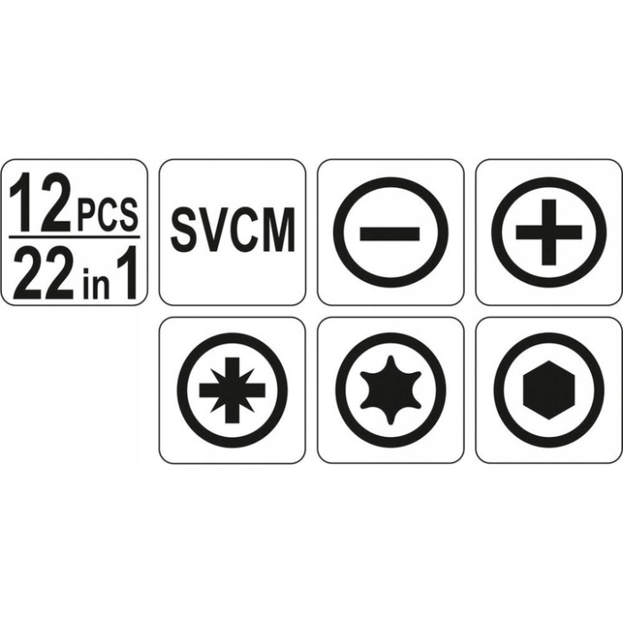 Set surubelnita cu capete interschimbabile 12 piese [3]