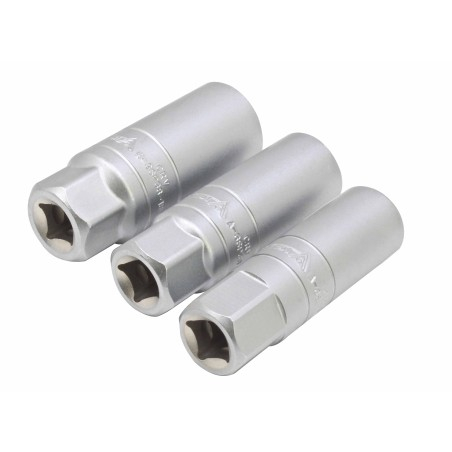 Set tubulare bihexagonale pentru bujii 3 piese 14,16,18mm 3/8" [4]