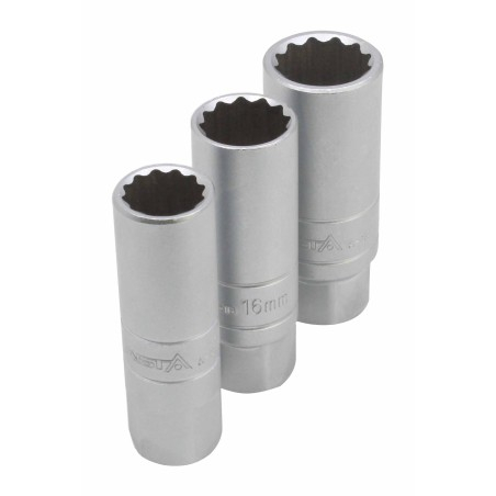 Set tubulare bihexagonale pentru bujii 3 piese 14,16,18mm 3/8" [2]