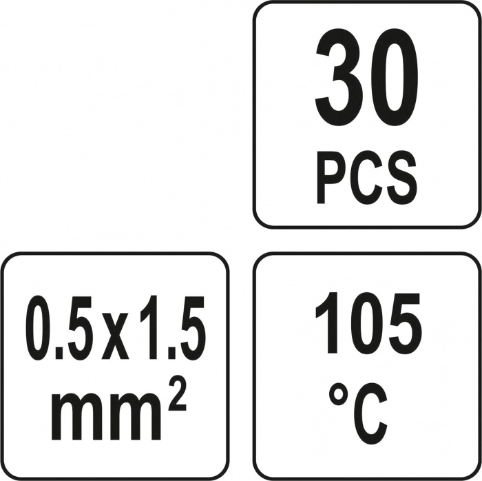 Set Tuburi Termocontractabile staniu 0.5-1.5mm 30buc 105°C [4]