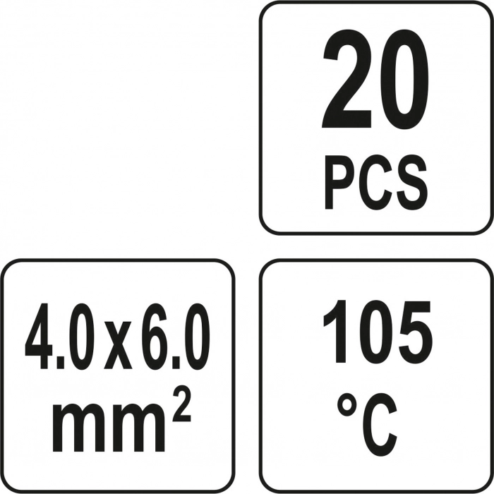 Set Tuburi Termocontractabile staniu 4-6mm 20buc 105°C [4]