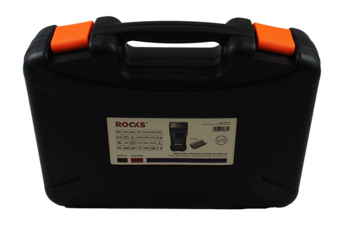 Tester de baterii ROOKS cu imprimantă 6 / 12 / 24 V 40-2000 CCA [2]