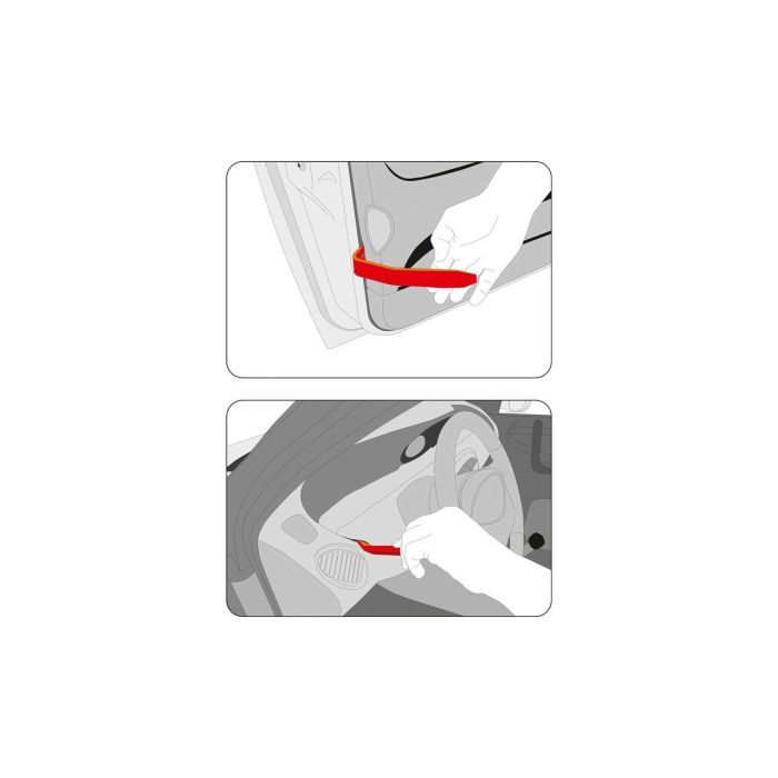 Trusa de leviere din plastic pentru tapiterie cleme si panouri auto 11 piese [4]