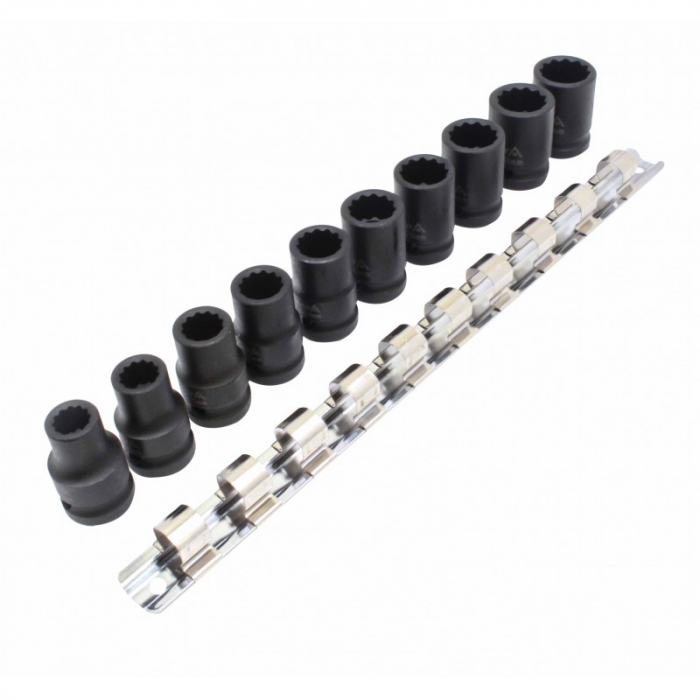 Trusa tubulare bihexagonale de impact 1/2"(12 laturi) 10 piese [2]