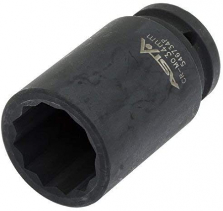 Tubulare 3/4 - Tubulara lunga de impact 12 laturi 3/4 34mm