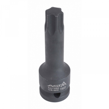 Truse de biti de impact - Bit torx lung T60 de impact 1/2