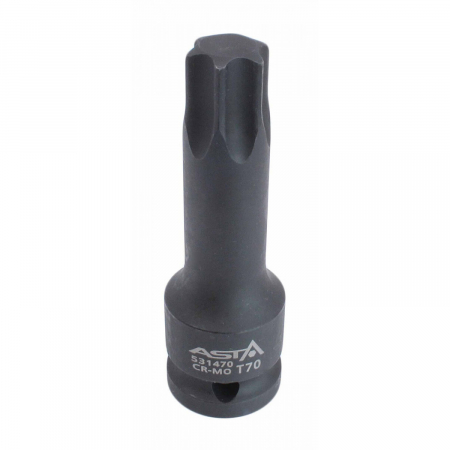 Truse de biti de impact - Bit torx lung T70 de impact 1/2