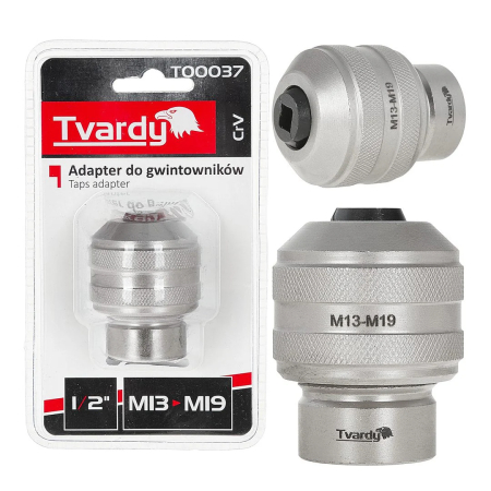 Reparat Filete - Adaptor pentru tarozi, 1 / 2", M13-M19, Cr-V, Tvardy