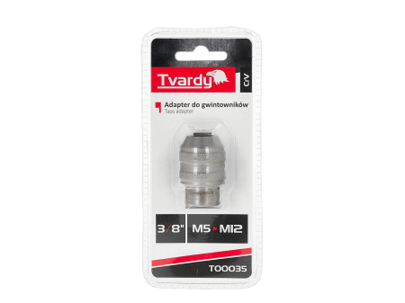 Adaptor pentru tarozi, 3 / 8", M5-M12, Cr-V, Tvardy [1]
