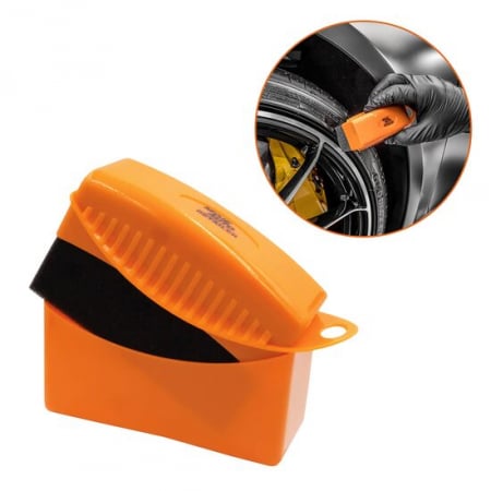Detailing Auto - Burete aplicator dressing pentru anvelope auto in carcasa de plastic
