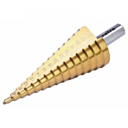 Scule De Mana si Unelte - Burghiu conic titanizat in trepte 4-32mm