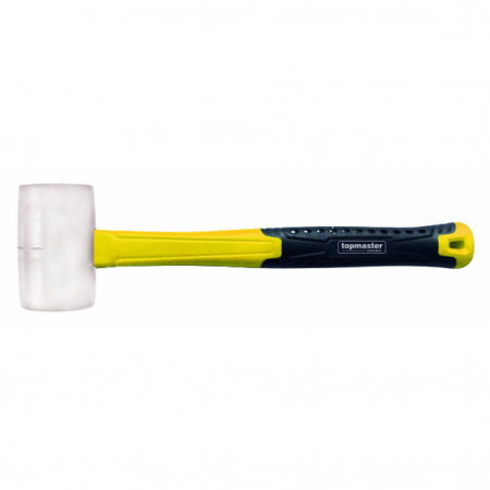 Ciocane Dalti si Dornuri - Ciocan cauciuc cu coada fibra 340g alb TMP