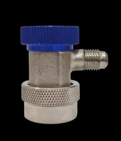 Clima/Aer conditionat - Cupla rapida unghiular LP de joasă presiune pentru aer condiționat cu agent frigorific R134a, filet SAE 1/4" 7/16