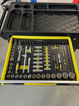 Dulap echipat cu scule 7 sertare 219 piese TopMaster Pro [3]