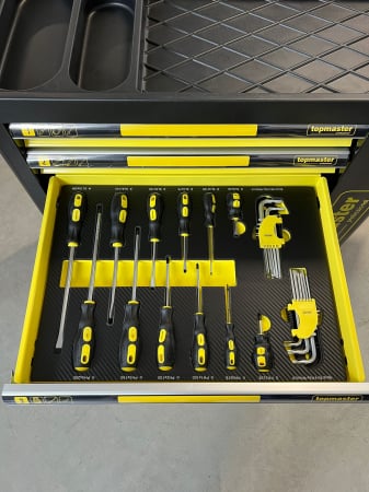 Dulap echipat cu scule 7 sertare 219 piese TopMaster Pro [5]