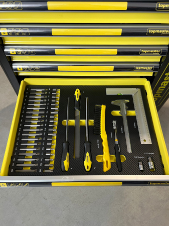 Dulap echipat cu scule 7 sertare 219 piese TopMaster Pro [7]