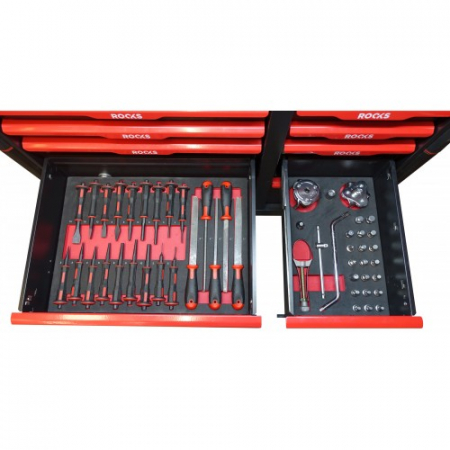 Dulap profesional dublu echipat cu 488 scule Rooks XXL [7]