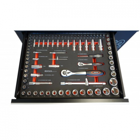 Dulap profesional echipat cu 385 piese+dulap lateral suplimentar Rooks Garage [6]