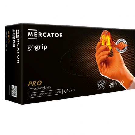 Accesorii auto - Manusi mecanic nitril portocaliu 50buc-M