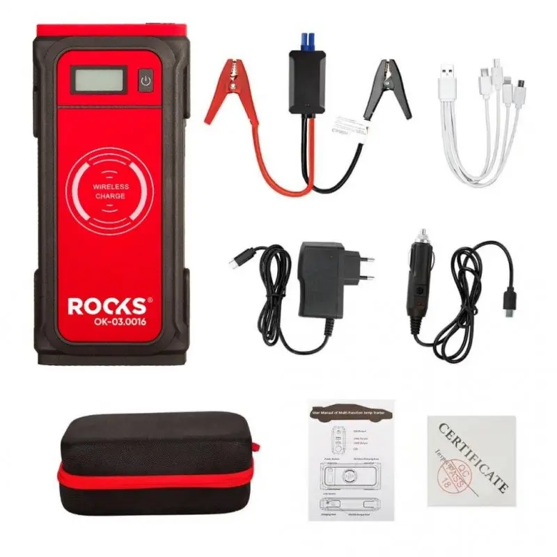 Redresoare,Roboti Pornire,Cabluri Curent - Mini booster,Robot de pornire 850 A, 12000 mAh, 12 V