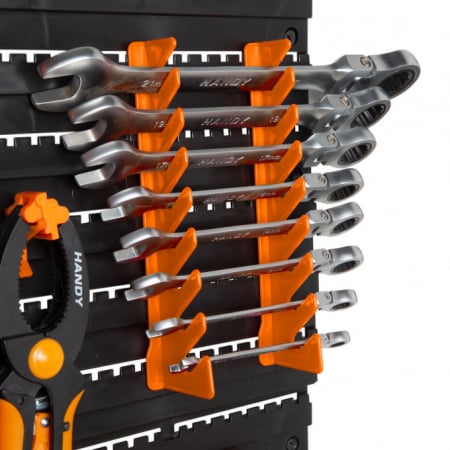 Organizator de perete suport pentru scule - 2 plăci - 475 x 272 x 115 mm [1]