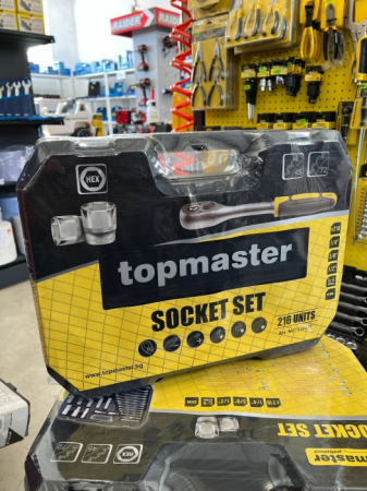 Pachet trusa de scule 216 piese CR-V Topmaster Professional + Lanterna Frontala LED BONUS [2]
