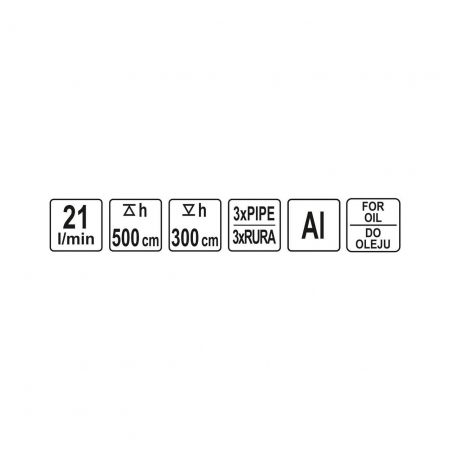 Pompa manuala rotativa pentru ulei din aluminiu 21 l/min [2]