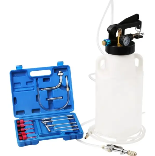 Recuperatoare de ulei - Pompa pneumatica pentru schimbat ulei cutii viteze automate 10 litri 13 adaptoare