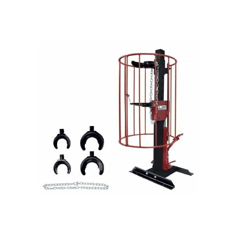Prese pentru arcuri - Presa hidraulica pentru arcuri pe stand 1T cu talere si protectie