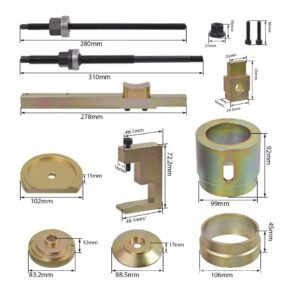 Presa pentru inlocuit bucsa cadru motor VAG, 13 piese [1]