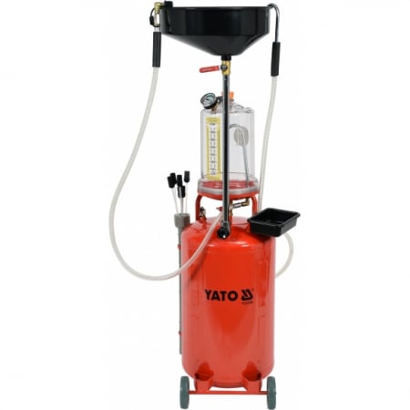Recuperatoare de ulei - Recuperator pneumatic ulei uzat cu aspiratie si vas gradat 90L