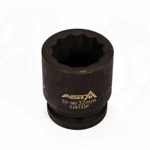 Tubulare 3/4 - Tubulara scurta de impact 12 laturi 3/4 32mm