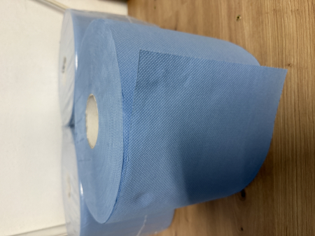 Set 2 role hartie industriale albastre 3 straturi 500 portii,170M/rola 34x22cm Mega Blue [7]
