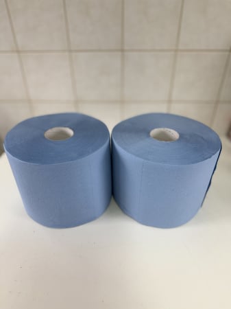 Accesorii schimb ulei - Set 2 role hartie industriale albastre 3 straturi 500 portii,170M/rola 34x22cm Mega Blue