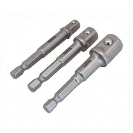 Scule Ajutatoare - Set adaptoare prindere hexagonala 1/4 3/8 1/2 3 piese