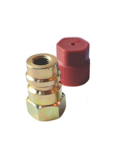 Set cuple adaptoare transfer freon butelie R134A [2]
