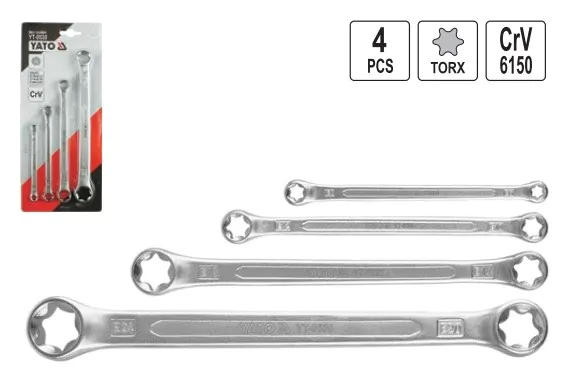Chei combinate - Set chei inelare E Torx E6 - E24 4 piese