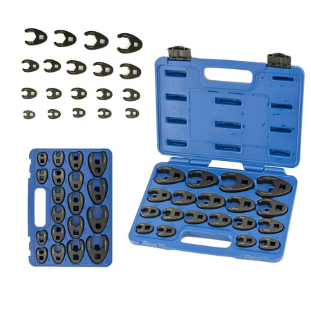 Scule Ajutatoare - Set chei inelare semi-deschise pentru conducte 3/8" 1/2" 8-32mm
