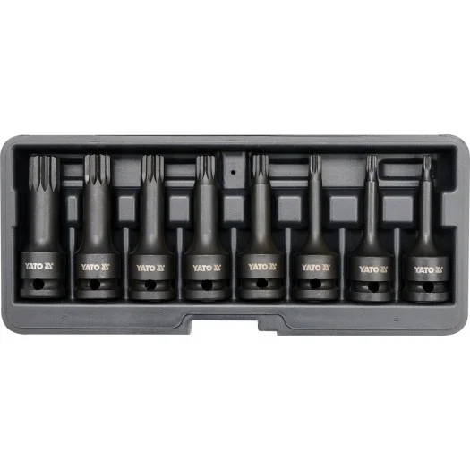 Truse de scule si accesorii - Set chei SPLINE/XZN/M de impact 1/2 M5-M18 8 piese