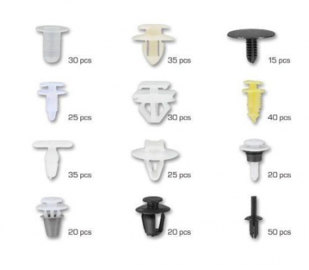 Set clipsuri cleme auto PEUGEOT 345 piese [1]