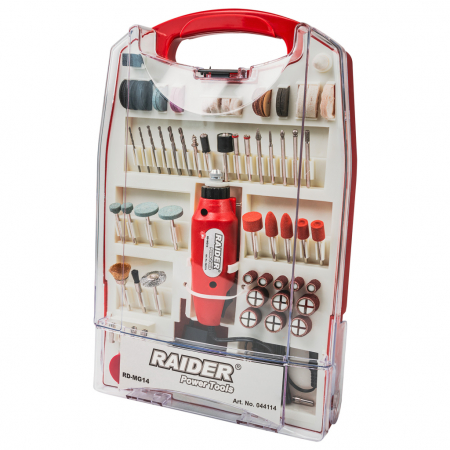 Polizoare unghiulare - Set Mini Grinder 230V și 12V DC 110 accesorii RD-MG14