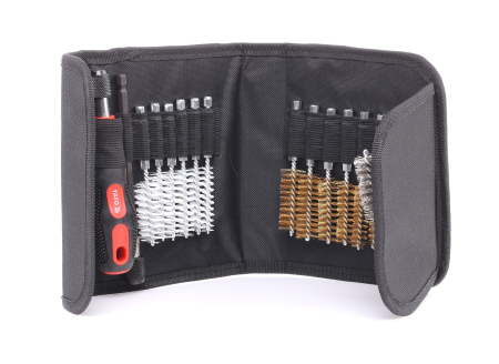 Set perii pentru curatat canale injectoare,bujii 18 piese [2]