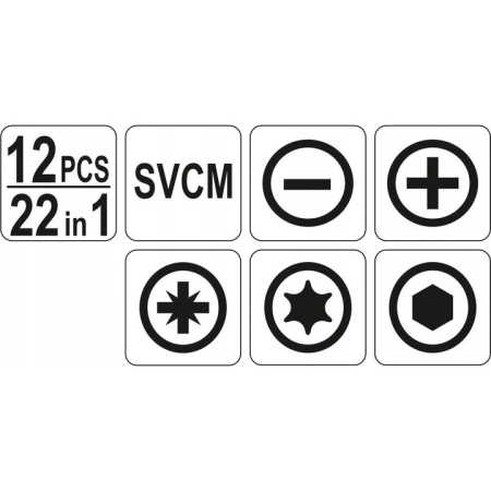 Set surubelnita cu capete interschimbabile 12 piese [2]