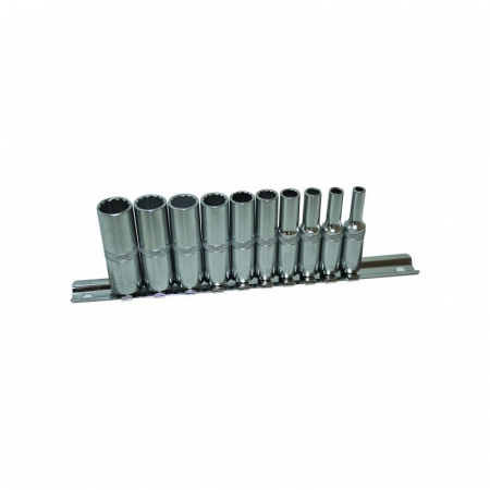 Truse de scule si accesorii - Set tubulare lungi 1/4 12 laturi 4-13mm